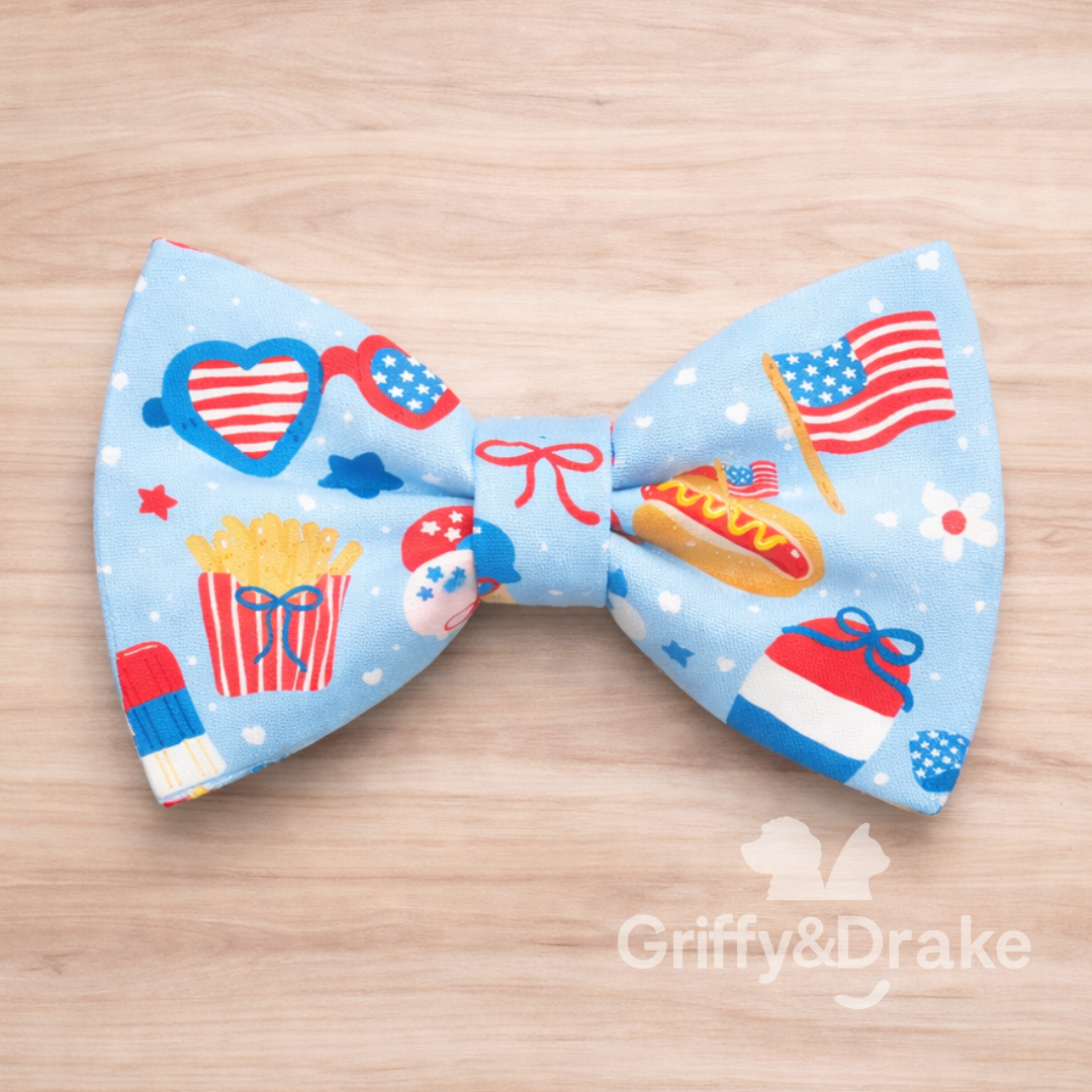 Patriotic Paws Bowtie ￼