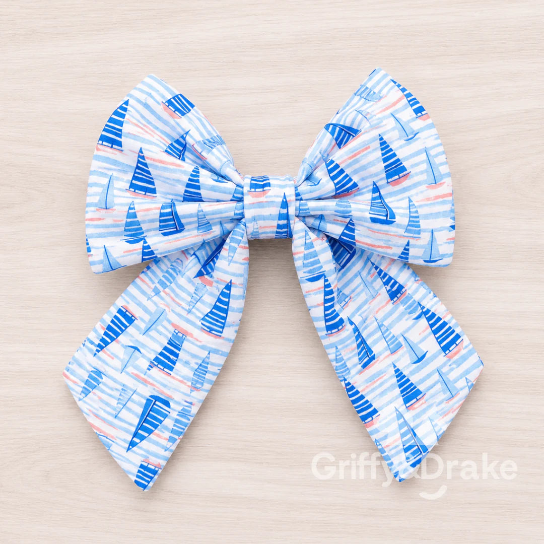 Sail Away Sailor Bow